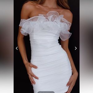 Strapless White Dress